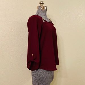 Burgundy Blouse